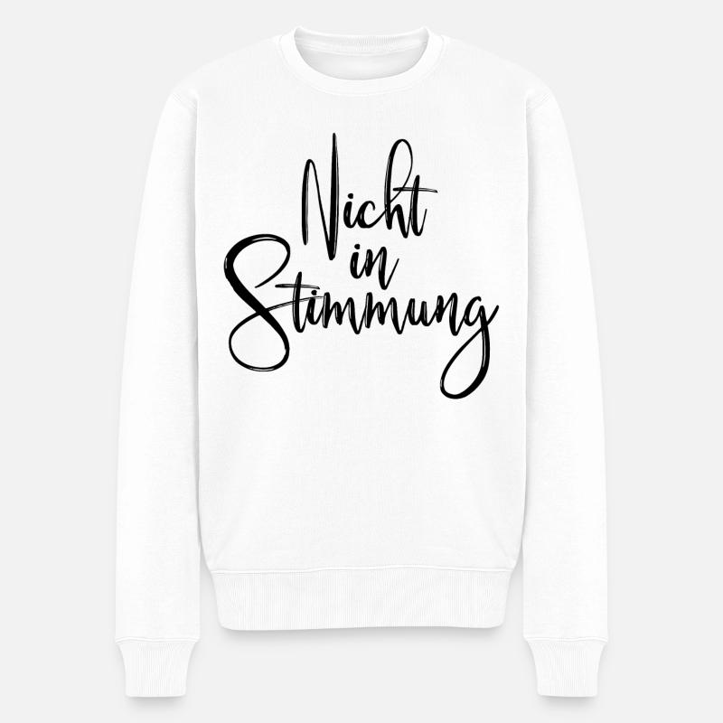 Pas d’humeur - Pull Premium bio Homme - blanc