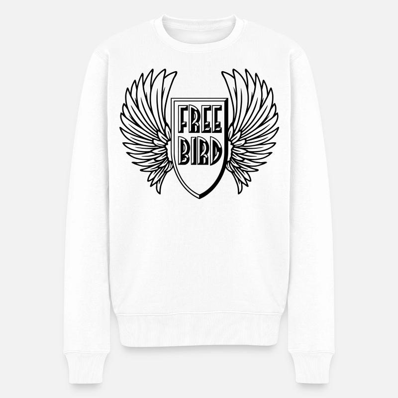 free_bird - Pull Premium bio Homme - blanc