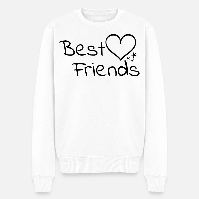 Meilleurs amis - Pull Premium bio Homme - blanc