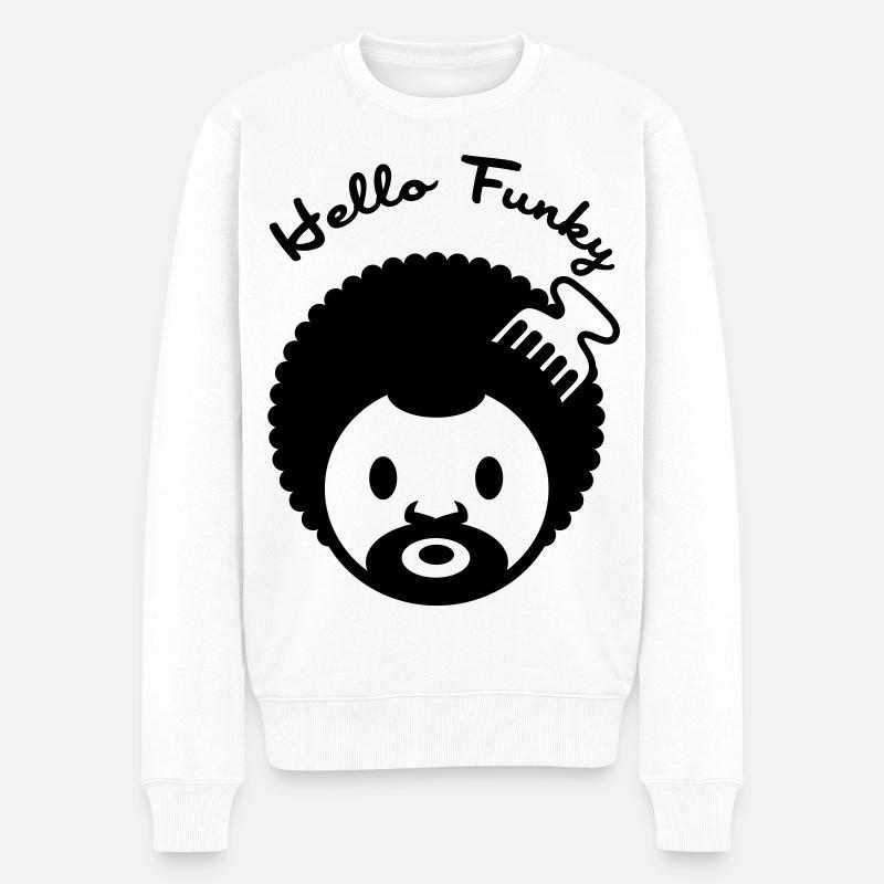 Bonjour génial - Pull Premium bio Homme - blanc