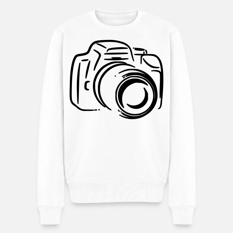 Foto-Reflex - Männer Premium Bio Pullover - Weiß