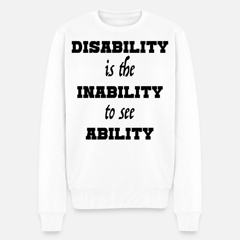 Fähigkeit4 - Männer Premium Bio Pullover - Weiß