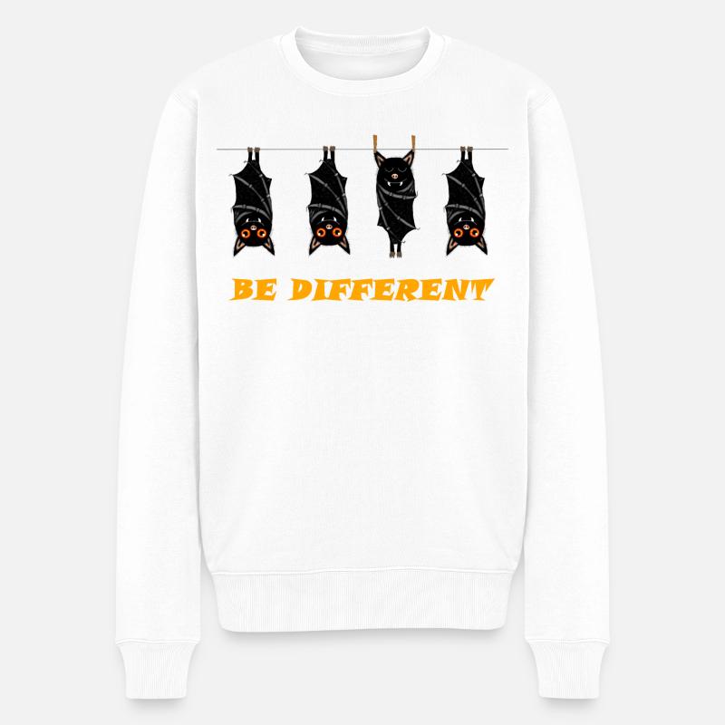 ÊTRE DIFFÉRENT - Pull Premium bio Homme - blanc