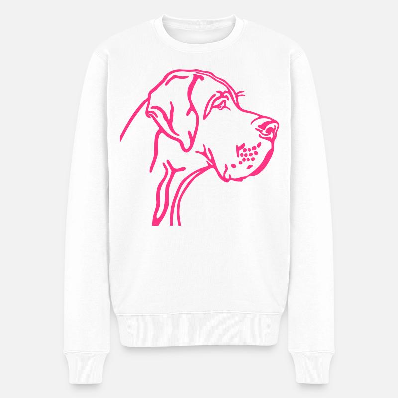 great dane - Pull Premium bio Homme - blanc