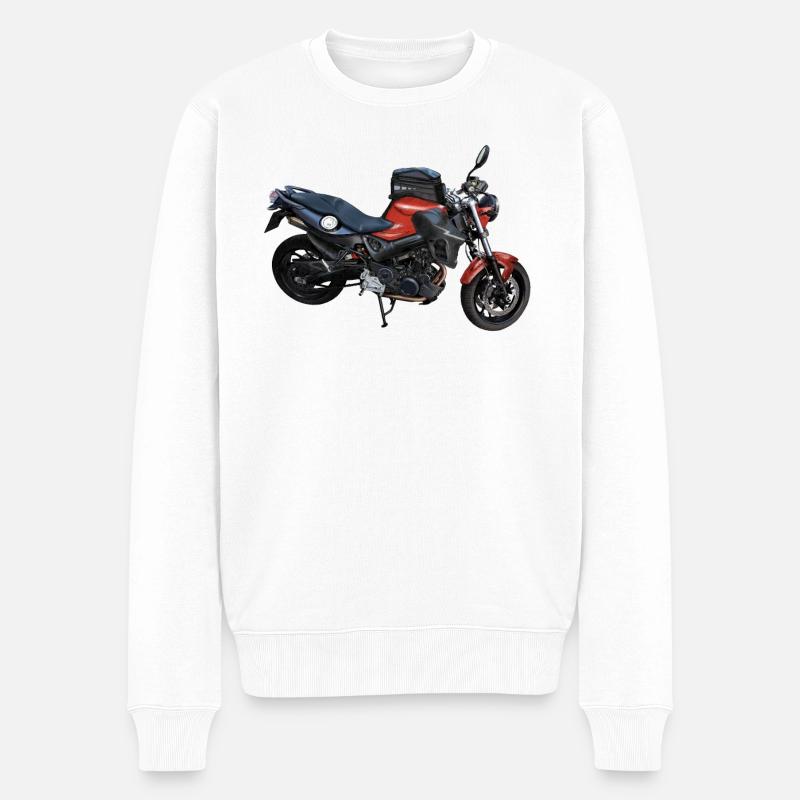 Motorrad - Pull Premium bio Homme - blanc