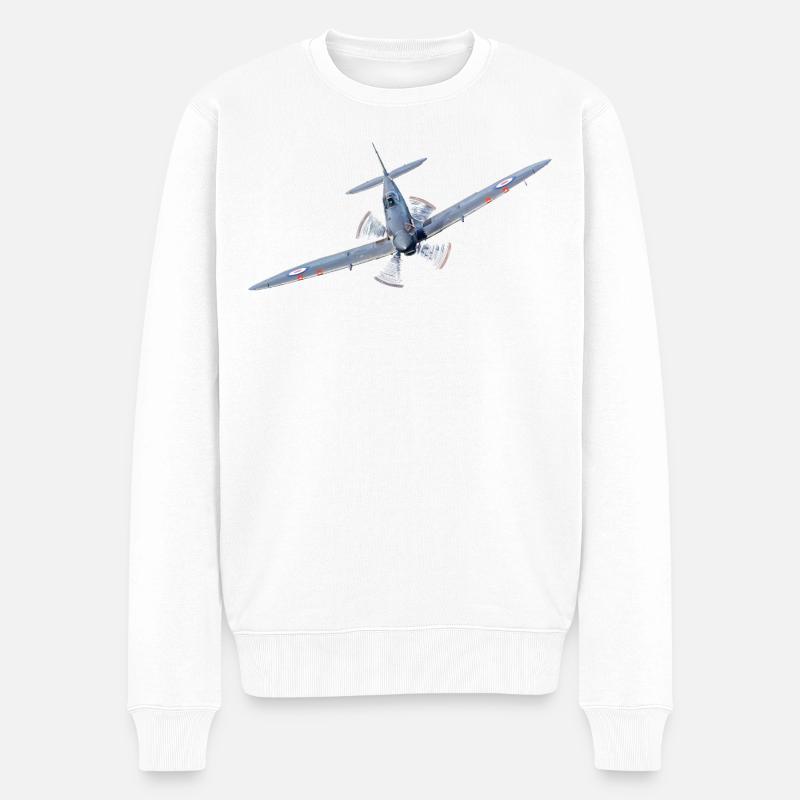 Spitfire - Pull Premium bio Homme - blanc