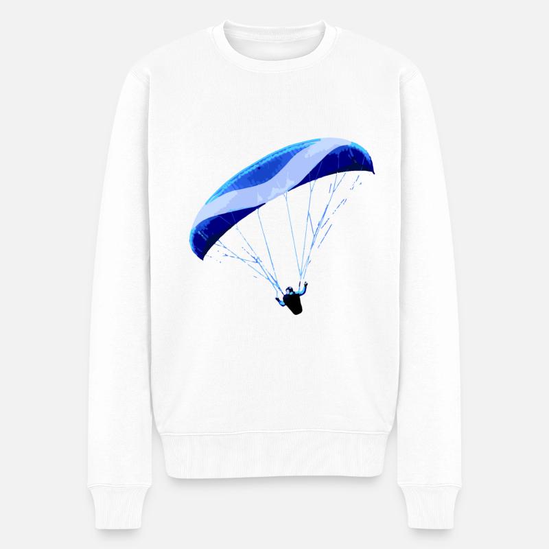 Paragliding - Männer Premium Bio Pullover - Weiß