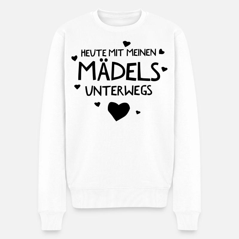 Mädelsabend - Männer Premium Bio Pullover - Weiß