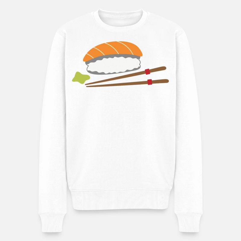 Sushi - Pull Premium bio Homme - blanc