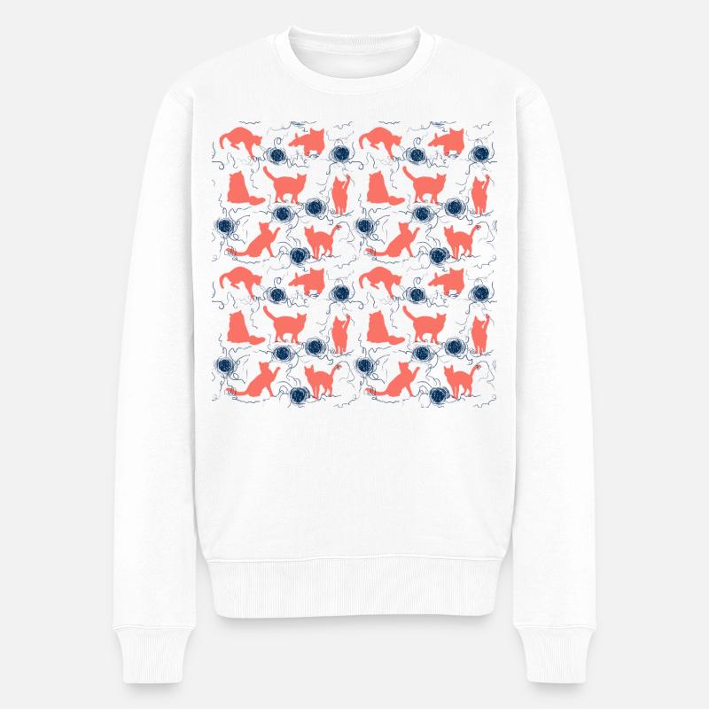 chatons de corail - Pull Premium bio Homme - blanc