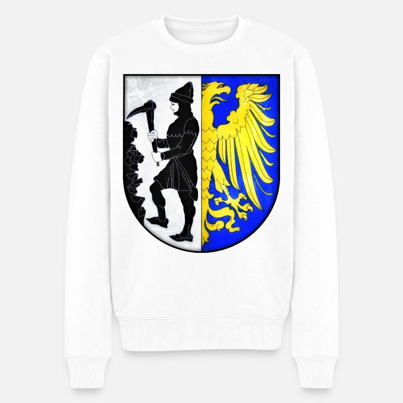 Bytom - Polen - Männer Premium Bio Pullover - Weiß
