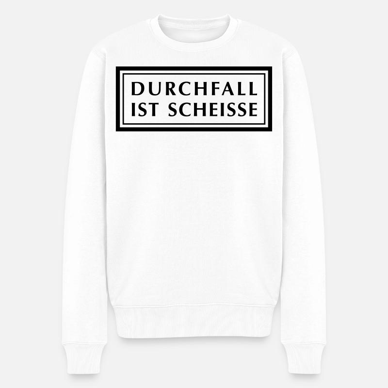 La diarrhée est la merde - Pull Premium bio Homme - blanc