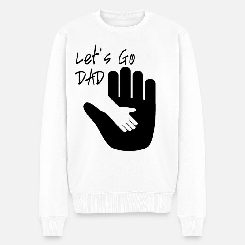 Gehen wir DAD - Männer Premium Bio Pullover - Weiß