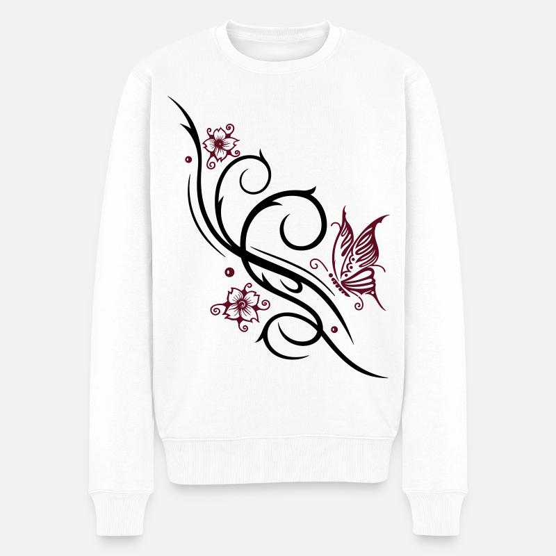 Fleurs de cerisier, fleurs de cerisier - Pull Premium bio Homme - blanc