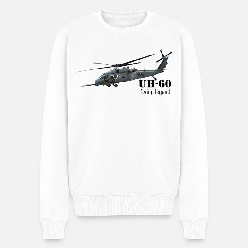 Helikopter - Pull Premium bio Homme - blanc