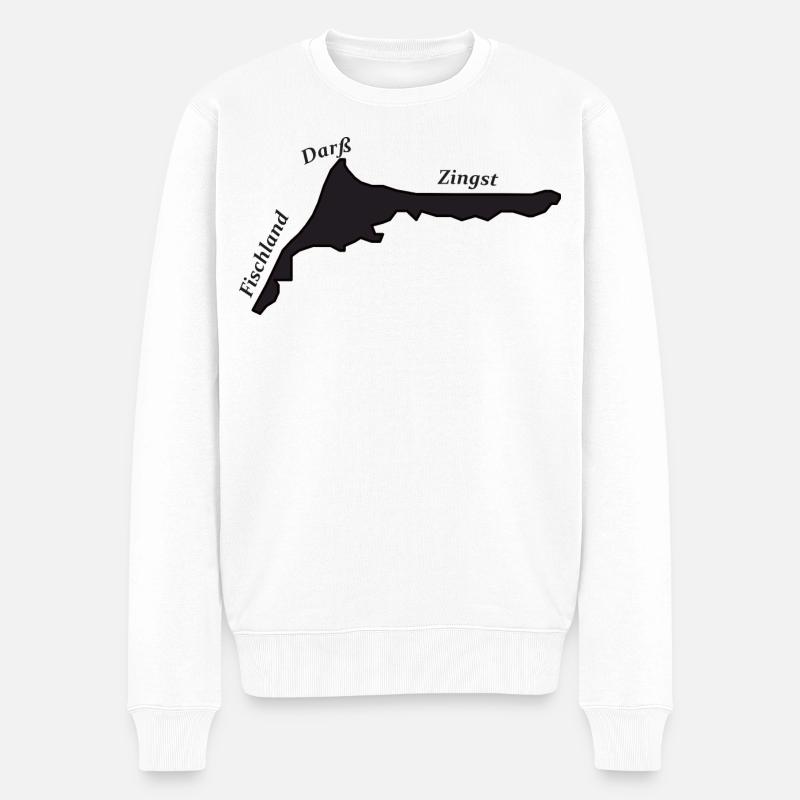 Fischland Darß Zingst - Männer Premium Bio Pullover - Weiß