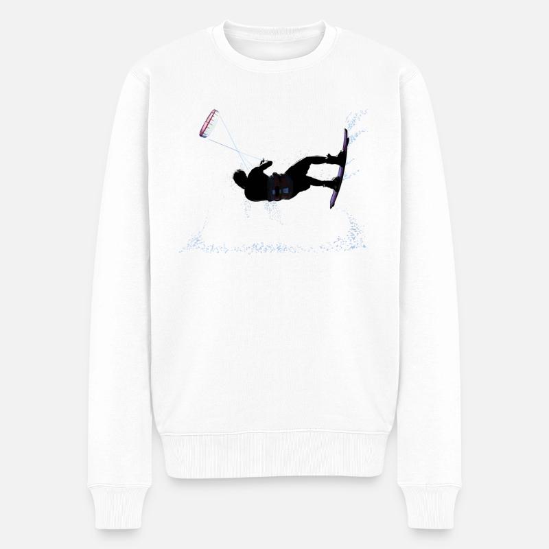 Kitesurfen - Pull Premium bio Homme - blanc