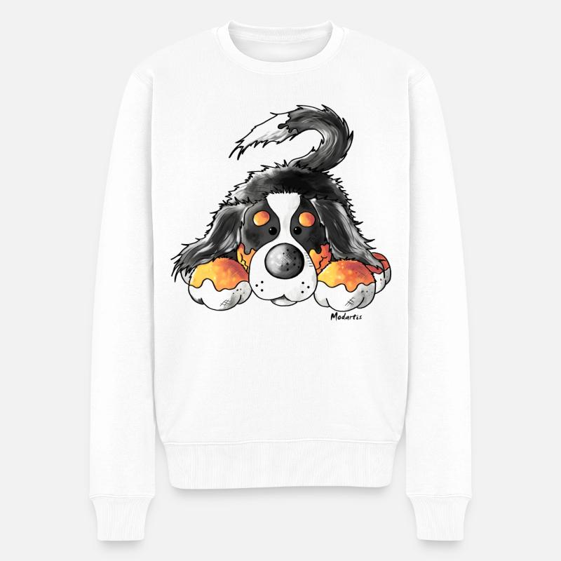 Mignon Bouvier bernois - Chiens - Pull Premium bio Homme - blanc