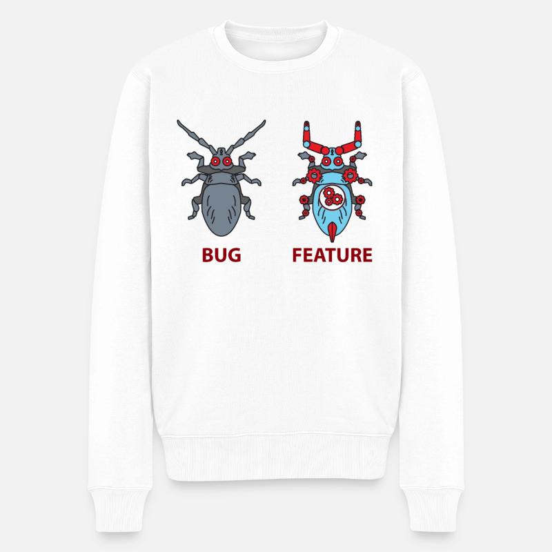 Programmierer Witz - Männer Premium Bio Pullover - Weiß