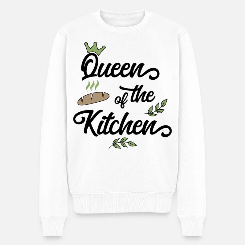 Kochen - Männer Premium Bio Pullover - Weiß