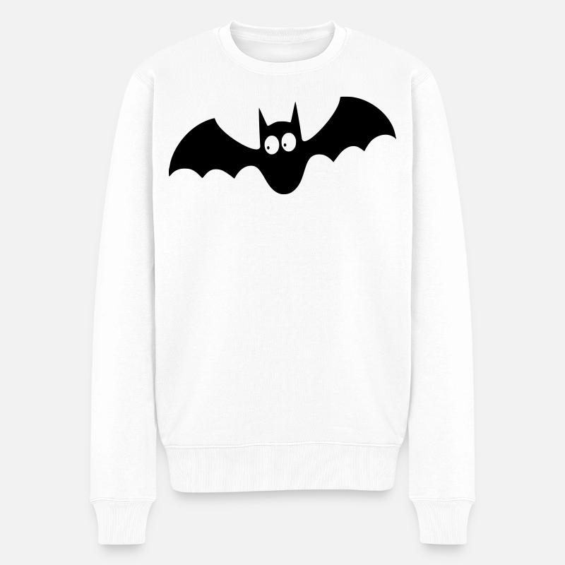 bat 001 - Pull Premium bio Homme - blanc