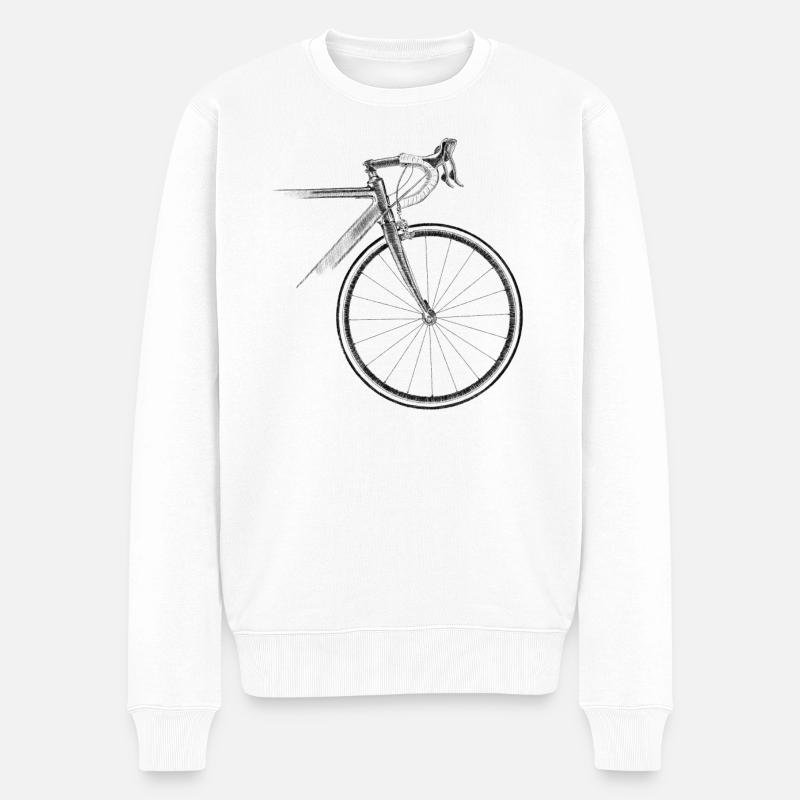 vélo de course - Pull Premium bio Homme - blanc