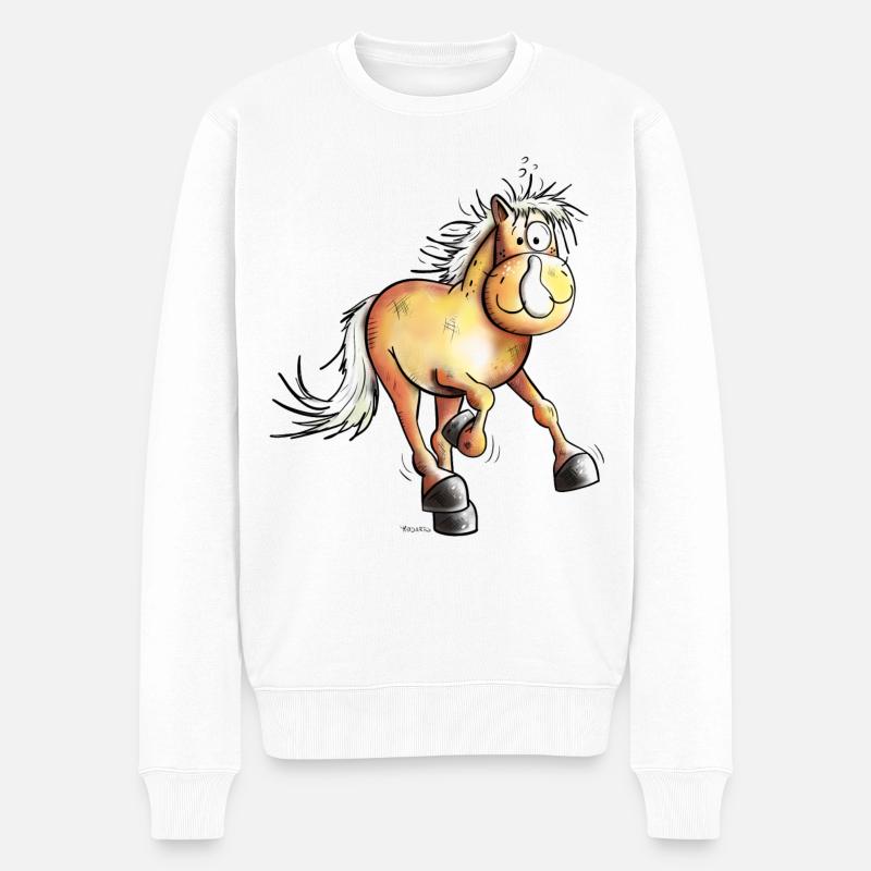 Courir Haflinger - Pull Premium bio Homme - blanc