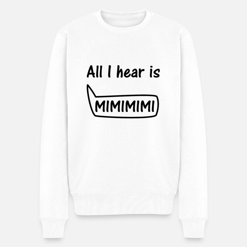 drôle - Pull Premium bio Homme - blanc