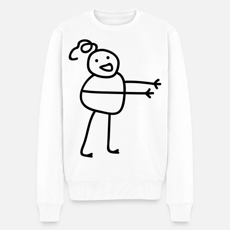 Étreignant - Pull Premium bio Homme - blanc