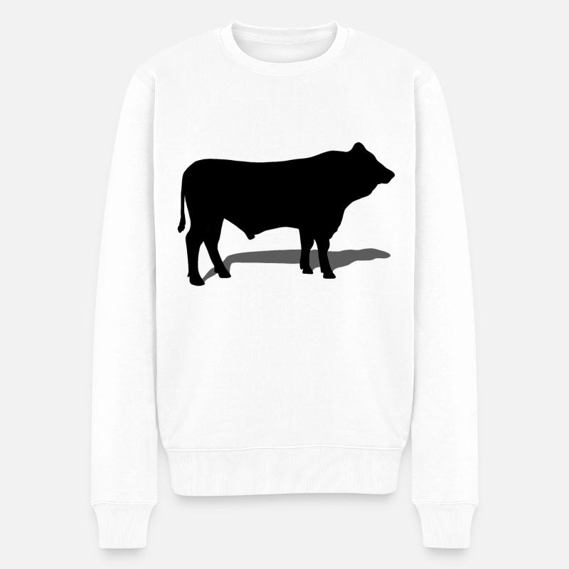 taureau - Pull Premium bio Homme - blanc