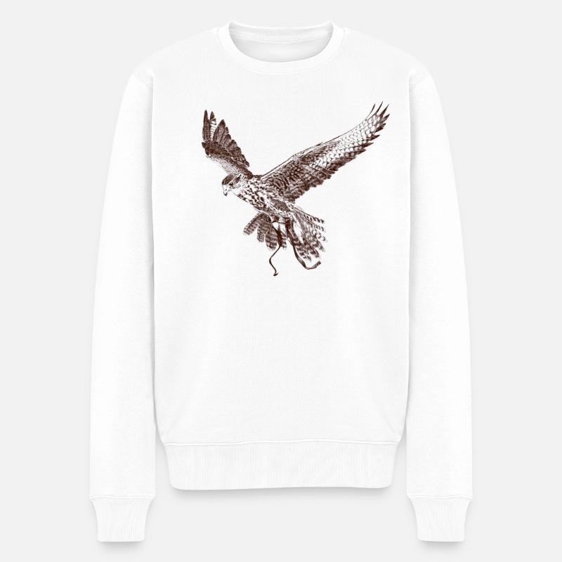 Falkon - Pull Premium bio Homme - blanc