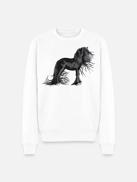 Sweet Friesian Horse - Men's Premium Organic Jumper - white