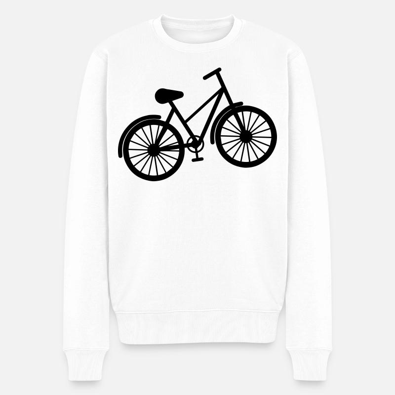 Vélo - Pull Premium bio Homme - blanc