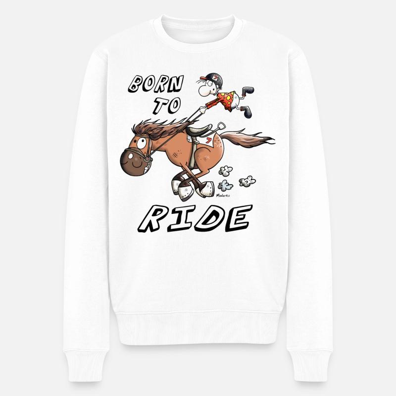 Born to Ride - Pull Premium bio Homme - blanc