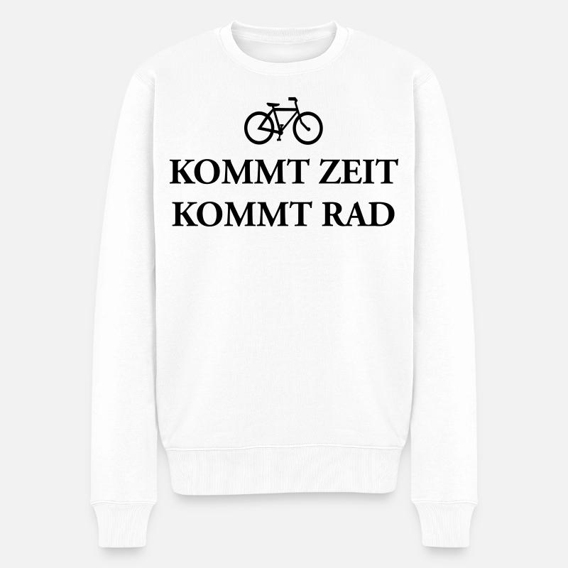 Venez à vélo temps T-Shirts - Pull Premium bio Homme - blanc