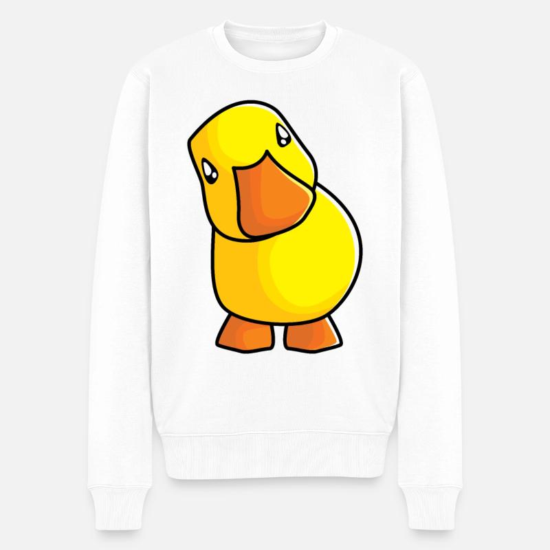 Caneton Quietscheentchen - Design - Pull Premium bio Homme - blanc