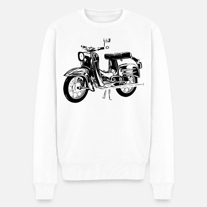 Simson Hirondelle - Pull Premium bio Homme - blanc