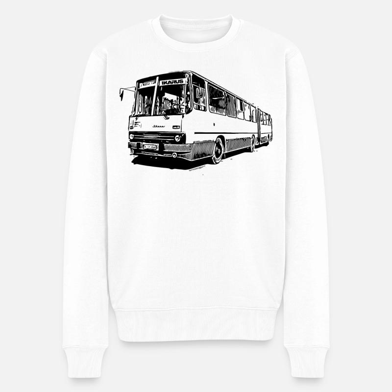 IKARUS 280 - Männer Premium Bio Pullover - Weiß