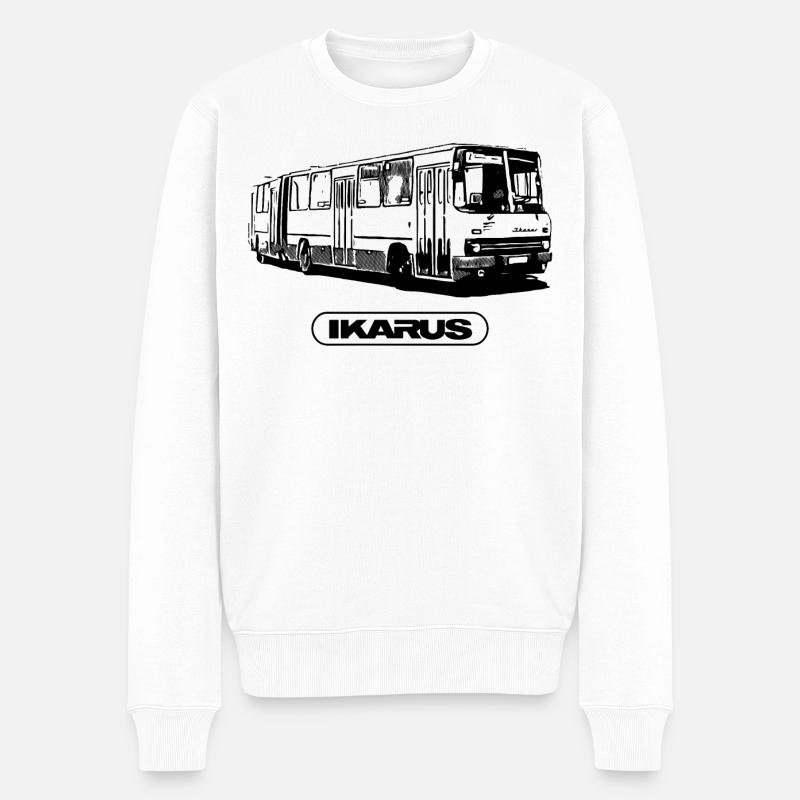 IKARUS 280 - Bus - Omnibus - Männer Premium Bio Pullover - Weiß