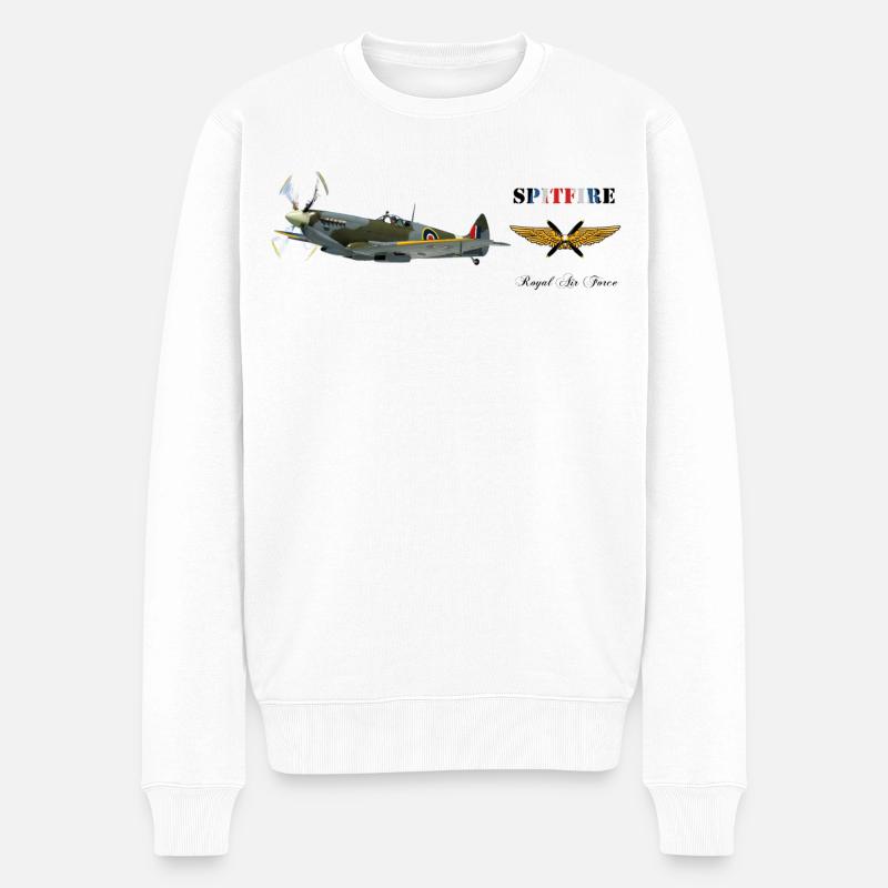 Spitfire - Pull Premium bio Homme - blanc