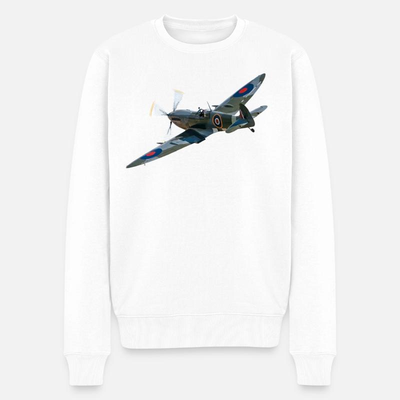 Spitfire - Männer Premium Bio Pullover - Weiß