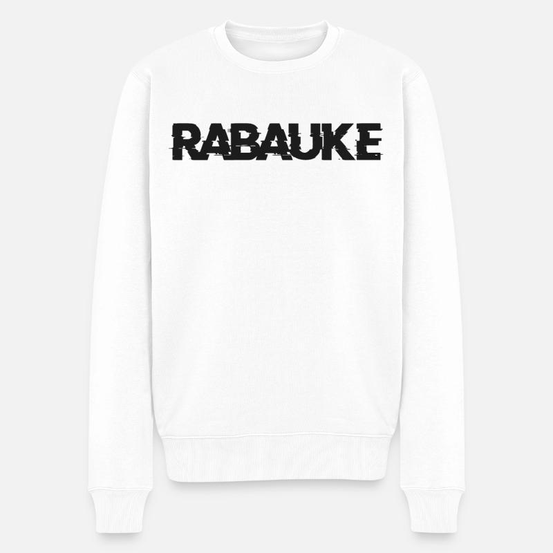 Rabauke - Männer Premium Bio Pullover - Weiß