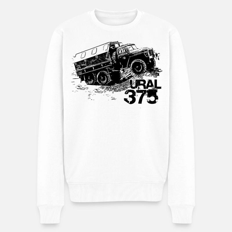 Ural 375 - Männer Premium Bio Pullover - Weiß