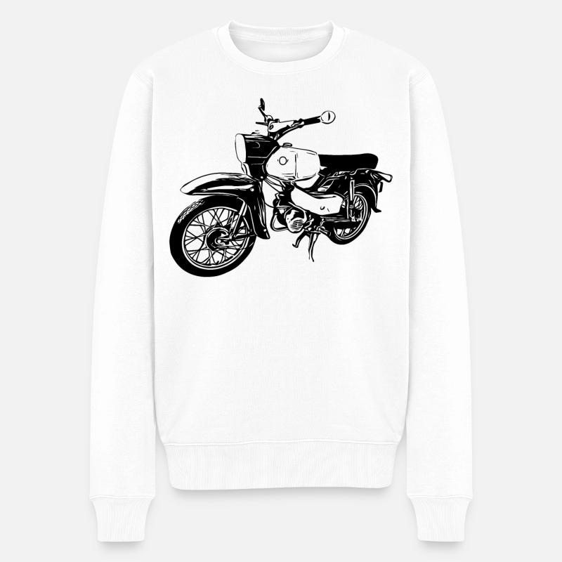Simson Habicht - Männer Premium Bio Pullover - Weiß