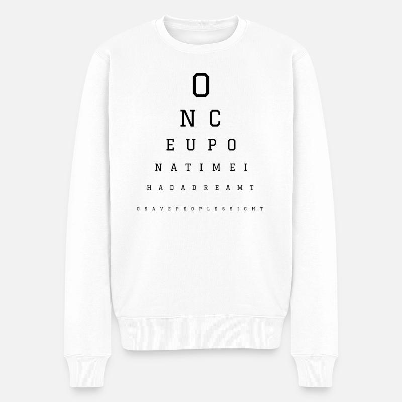 Optométriste ophtalmologiste offert - Pull Premium bio Homme - blanc