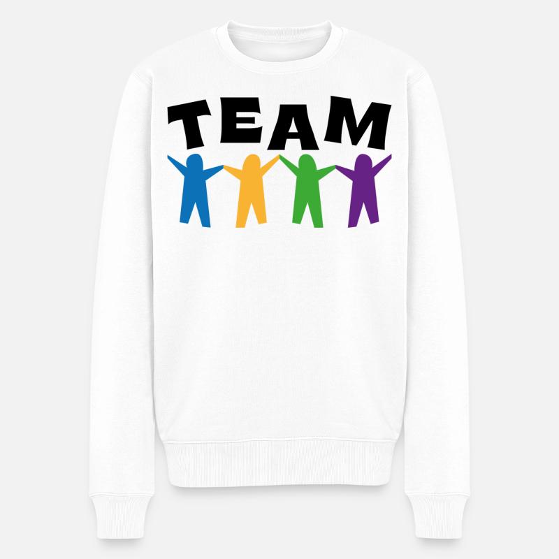 Équipe - Pull Premium bio Homme - blanc