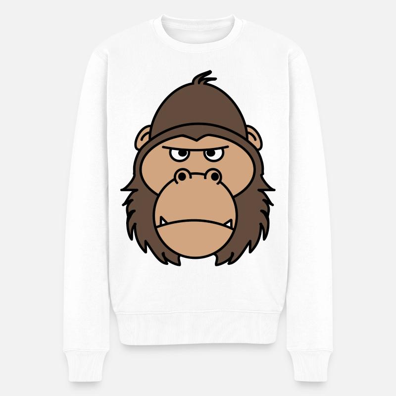 gorille - Pull Premium bio Homme - blanc