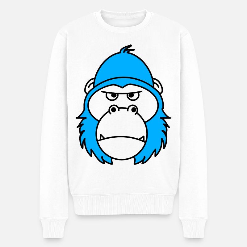 gorille - Pull Premium bio Homme - blanc