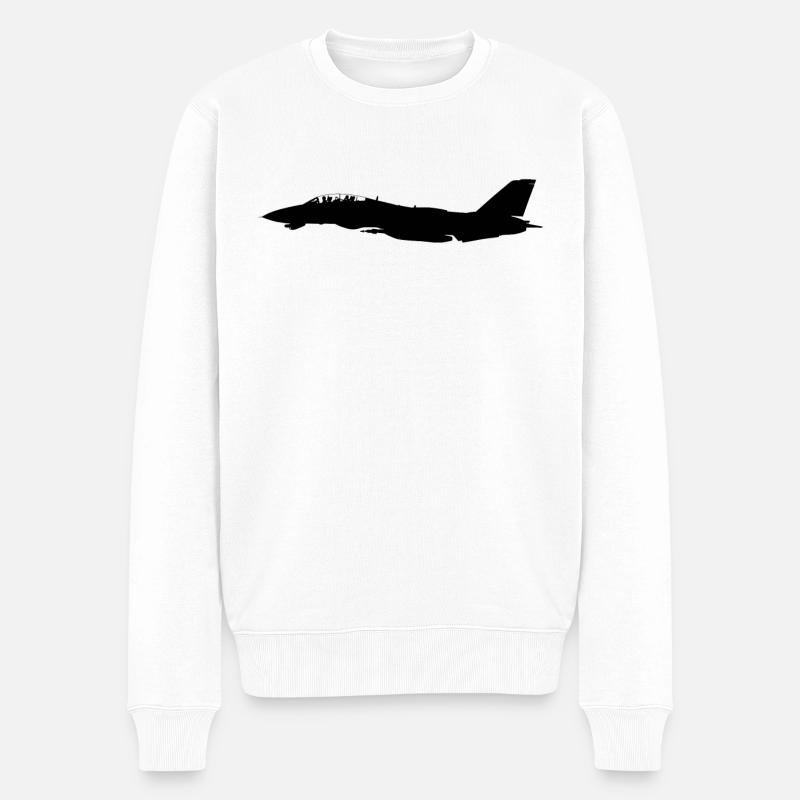 F-14 - Pull Premium bio Homme - blanc