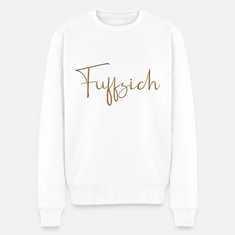 fuffzich - Männer Premium Bio Pullover - Weiß